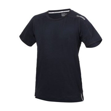 hodarla 男辰夜剪接短袖圓領t恤-台灣製 運動 上衣 慢跑 休閒 網球 吸濕排汗 丈青