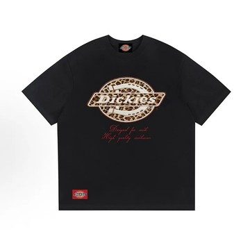 DICKIES 刺繡豹紋 短袖 胸前LOGO 字母 厚磅 復古 男女款