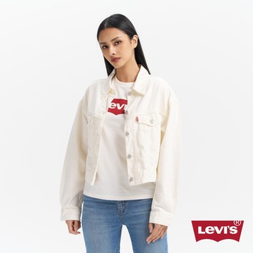Levis 女款 輕磅牛仔外套 / 輕磅丹寧 / 牛奶白