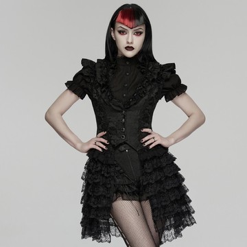 哥德奇境茶聚魔女蛋糕裙馬甲