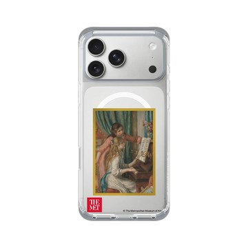 iPhone 17 Pro Max ClearX (MagSafe 兼容) 霜透灰 - The MET - 畫框系列 - 雷諾瓦《彈鋼琴的兩位少女》