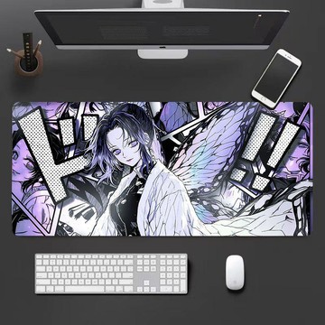 【滑鼠墊 高品質】台灣寄出 耐髒 鬼滅之刃鼠標墊炭次郎大號動漫遊戲桌墊宿舍書桌防滑鼠標鍵盤墊