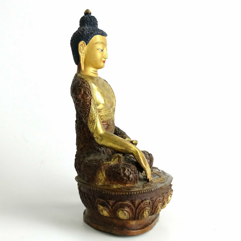 12〜13世紀インド「仏釈迦牟尼仏像」仏陀・クシャーン朝・マトゥラー発掘青銅仏 12〜13世紀インド「仏釈迦牟尼仏像」仏陀・クシャーン朝