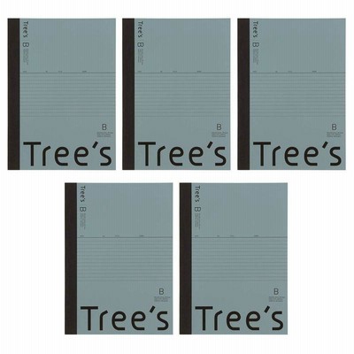 キョクトウ・アソシエイツ ノート Tree`s B5 6mm罫 単色 5冊パック UTR3B05