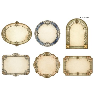 【9 月新品】20-149-0344 裁切用紙 幻想復古浪漫喫茶