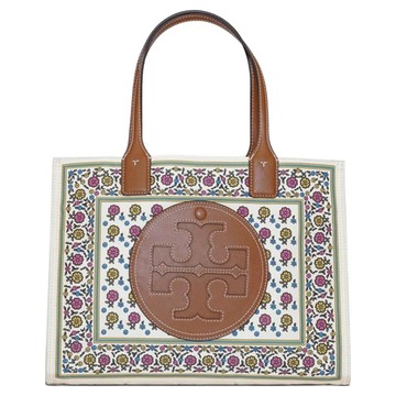 TORY BURCH 印花皮革手提/肩背包 S10140094  花卉  約寬33.5 x 高25 x 厚8.5cm