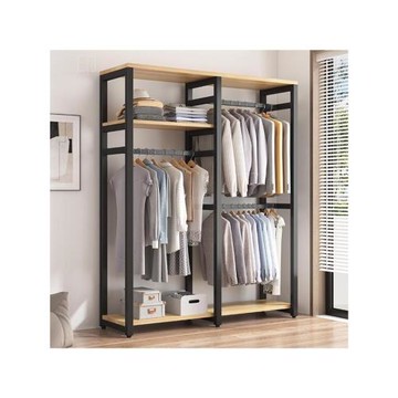 衣柜鋼架結構簡易組裝布衣柜家用臥室結實耐用小戶型收納柜子衣櫥