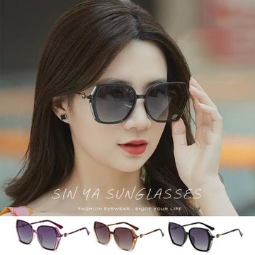 【SINYA】Polarized抗UV 時尚淑女偏光墨鏡 時尚鑲星璀璨造型名媛款 大框顯小臉 防眩光/抗UV400