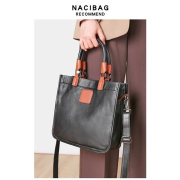 復古大容量手工通勤真皮女包