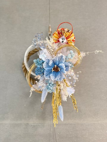 永生花注連繩 日本注連繩 新年掛飾