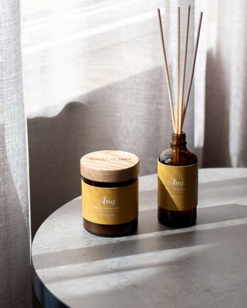 【瑞典 Torplyktan】平原風光蠟燭150g-草地