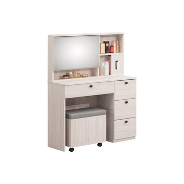 【H&D東稻家居】3尺開門鏡台(含椅)(TJS1-07659)