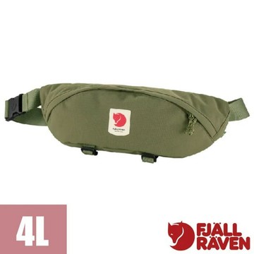 【Fjallraven 小狐狸】Ulvö Hip Pack Large 4L 輕便隨身腰包.臀包.單肩斜背包/23166-620 綠