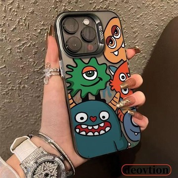 微笑小怪獸 鐳射殼 透明殼 空壓殼 防摔手機殼 適用於 iPhone 15 14 13 12 11 Pro Max X