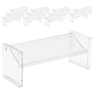 小麥購物 透明桌面收納架 斜面 C077 68g  12個  透明色