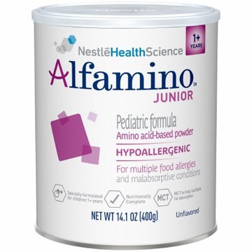 Amino Acid Based Pediatric Formula Alfamino Junior Unflavored 14.1 oz. Can Powder Case of 6 by Nestle Healthcare Nutrition