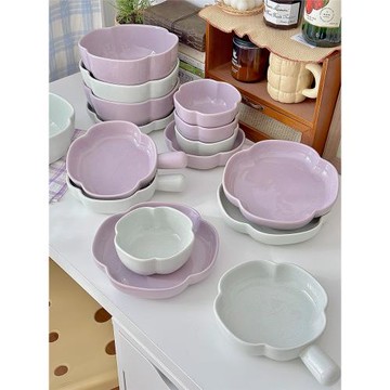 胡桃集市 ins風日式面碗沙拉碗陶瓷飯碗湯碗北歐風高級感餐具套裝