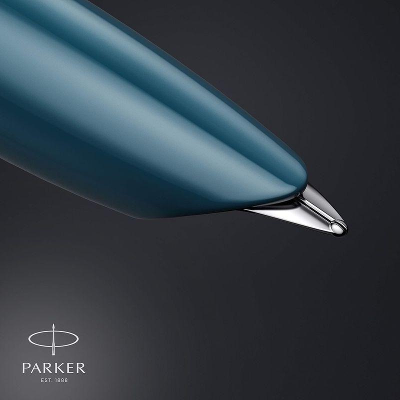 PARKER パーカー 万年筆 F 細字 51 ティールブルーCT 2123509 両用式 正規輸入品