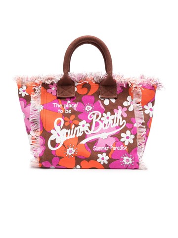 MC2 Saint Barth Kids - floral-print tote bag - kids - Cotton/Cotton - One Size - Pink