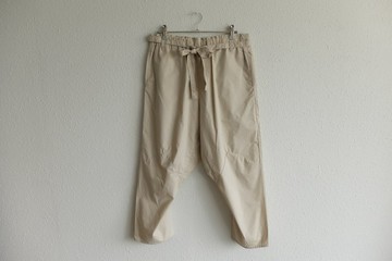 きるもの | 蒙佩褲 | 打字機布料 | 淺米色 [unisex freesize]