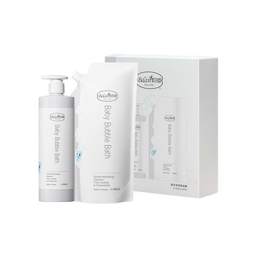 Baan 貝恩 嬰兒泡泡香浴組(500ml瓶裝+800ml補充包)