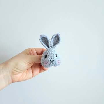 可愛兔兔頭別針