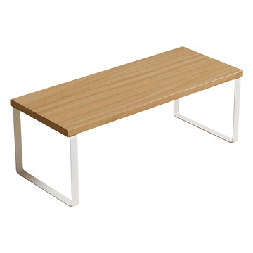 電腦螢幕墊高架 50 x 20 x 16.5cm 桌面收納增高架  蘋果木 + 白架