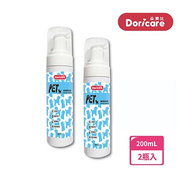 【Doricare朵樂比】寵物乾洗慕斯200ml-2入