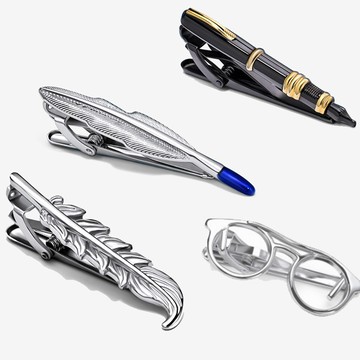 【拉福】領帶夾多款領帶夾領夾-單領夾(多色)