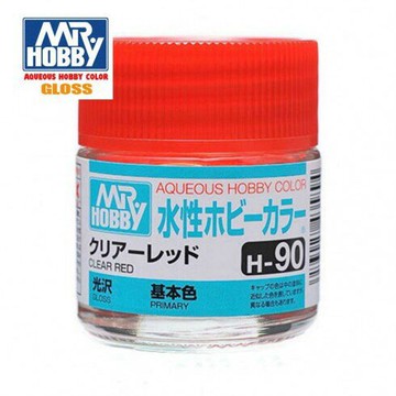 【鋼普拉】現貨 MR.HOBBY GUNZE 郡氏 GSI H-90 H90 水性漆 光澤 透明紅色 模型漆 10ml