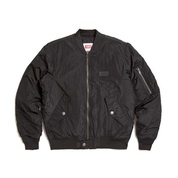 男裝撞色MA1飛行夾克-黑