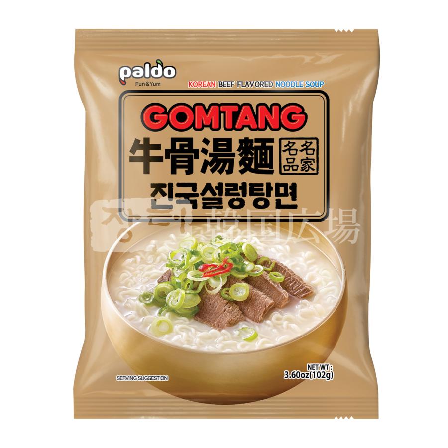 パルド 牛骨ソルロンタン麺 102g マルチパック (4個入)   韓国食品 韓国ラーメン