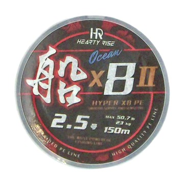 HEARTY RISE 哈帝來斯 OCEAN船 X8 II PE 150M  黑色  1捲