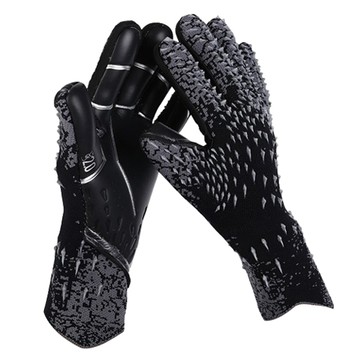 Elso 青少年兒童雙手穿戴守門員手套  6號  黑灰色  1套