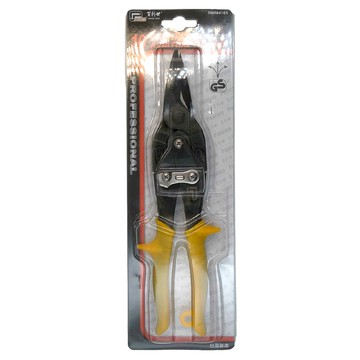 PANRICO 百利世 鐵皮剪 CR-V材質 最大剪切能力鐵板1.2mm厚度 防滑握把設計 握感舒適  直用  250mm  1個