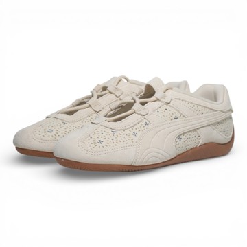 PUMA 休閒鞋 SPEEDCAT GO BEJEWELLED 米 寶石 麂皮 女 40490602