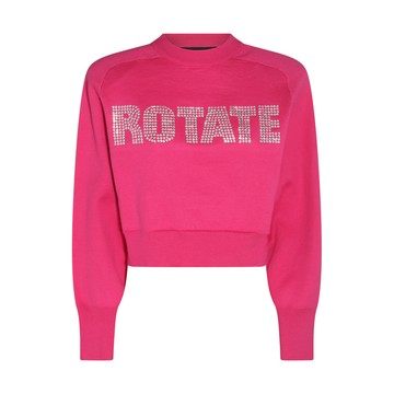 Rotate - Pink Cotton-wool Blend Shandy Jumper