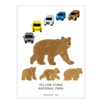 韓國 WARMGREY TAIL 防水貼紙 國家公園之旅