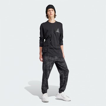 adidas 愛迪達 上衣 男款 長袖上衣 運動 三葉草 ADV VOLCANO LS 黑 IJ0713