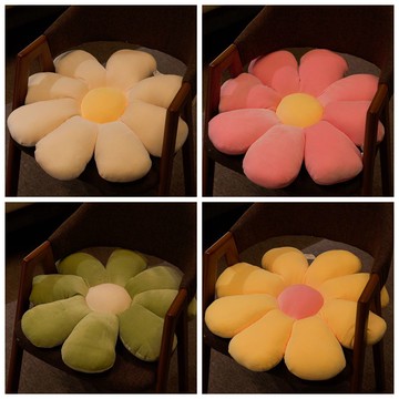 可愛花朵家用少女心坐墊地上地墊吊籃辦公室椅墊臥室墊子榻榻米