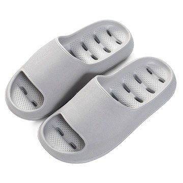 Musikine 柔軟舒適 EVA 防滑排水浴室拖鞋  1個  均碼  灰色