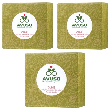 AVUSO 行道者 橄欖油維生手工皂  125g  3個