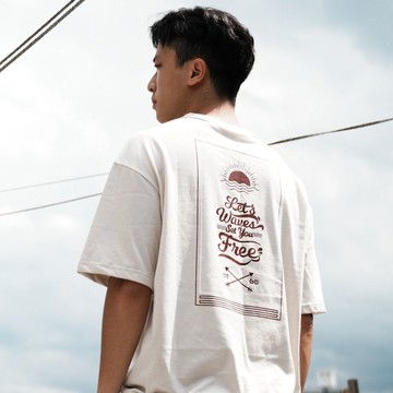 AMERO 男裝 女裝 短袖圓領Ｔ恤 美式風格印花 落肩 情侶裝