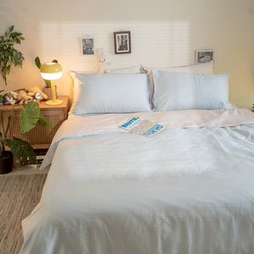 棉床本舖｜蜜桃蘇打 ❱ 60s萊賽爾天絲™-床包 - Q1加大床包組/含枕套