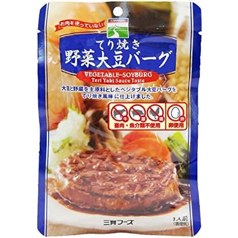 三育フーズ てり焼き野菜大豆バーグ 100g×5個