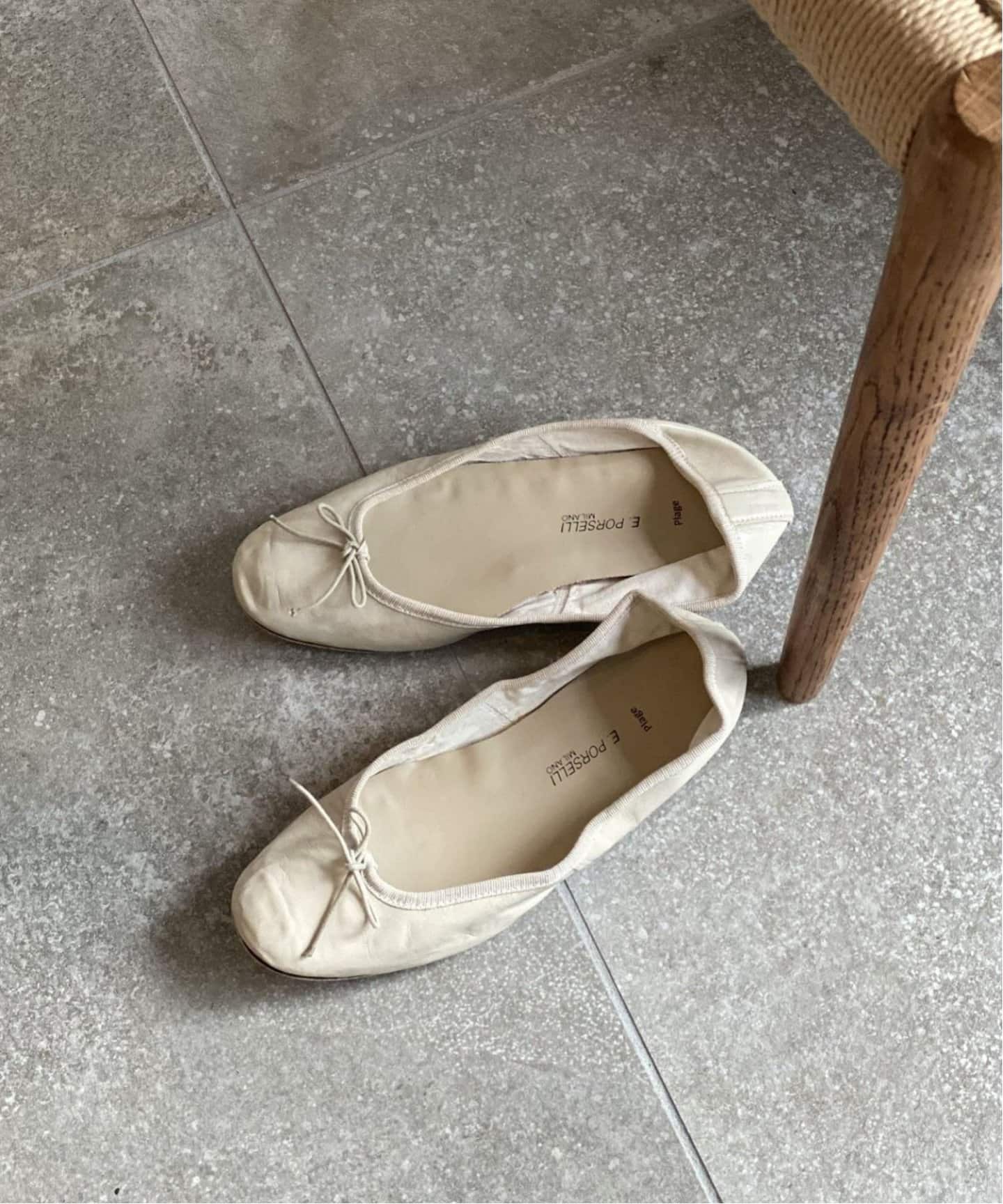 在庫残りわずか フラット 『新品』PORSELLI ポルセリ バレエシューズ 