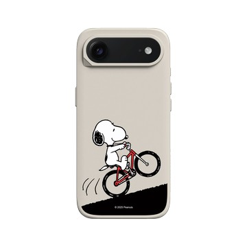 iPhone Air SolidX 貝殼灰 - 史努比 Snoopy - 騎腳踏車