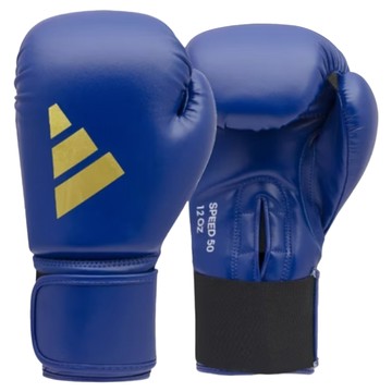 adidas 愛迪達 SPEED 50 拳擊手套 ADISBG50  藍金色  1個  12oz