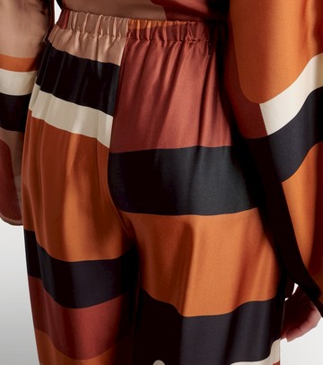 Faithfull Jensen printed satin palazzo pants