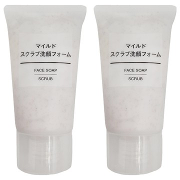 MUJI 無印良品 攜帶用溫和去角質洗面乳  30g  2條